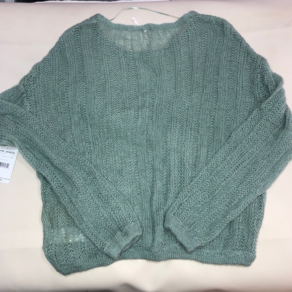 NWT Free People mint pullover sweater sz XS - Picture 2 of 8